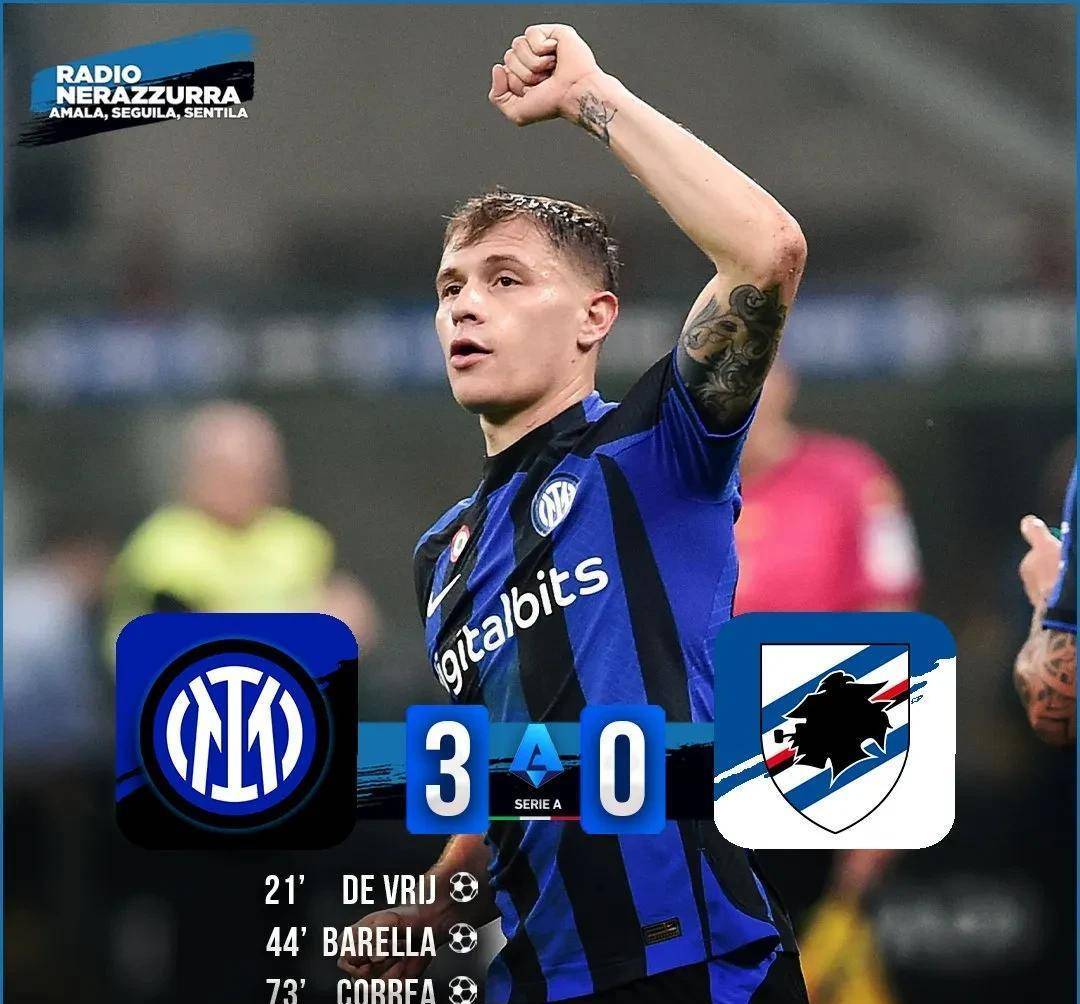 雷恩拿下桑普多利亚，连胜领跑积分榜的简单介绍